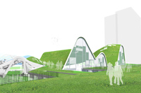 Centro Cívico en el barrio de Cazoña, Santander (Cantabria). Concurso: Accesit. Año de realización: 2008